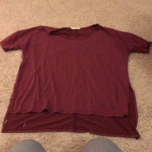 Large burgundy top